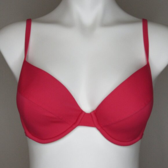 Victoria's Secret Y2K Salmon Pink Bikini Top Women's 34C Medium - Picture 5 of 8